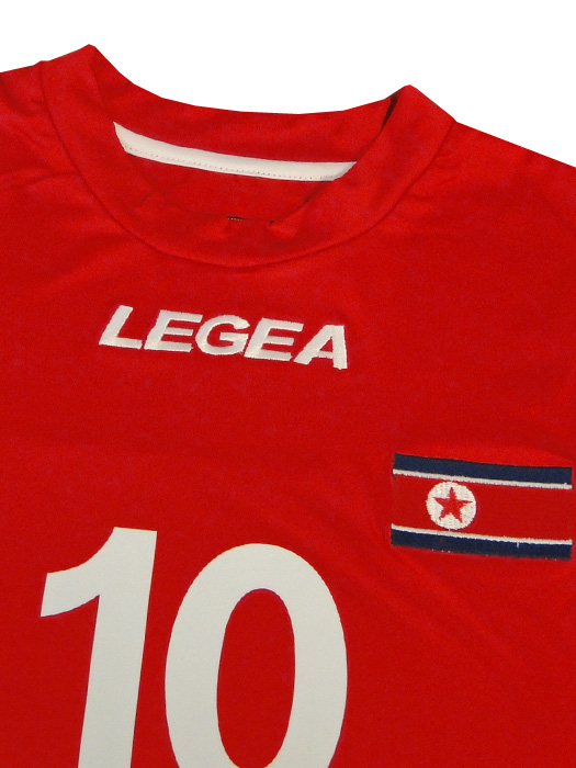 ***限定入荷***(レジェア) LEGEA/10/11北朝鮮代表/ホーム/半袖/梁勇基(リャン・ヨンギ)/10-NORTHKOREA