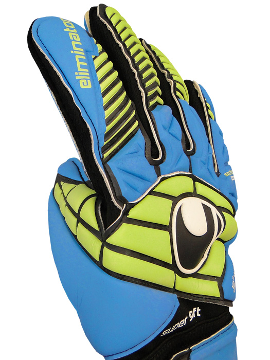 ※変色あり※(ウールシュポルト) UHLSPORT/エリミネータースーパーソフト/ブラックXブルーXパワーグリーン/1000170