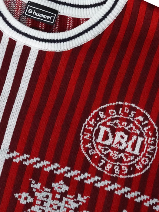 ***限定入荷***(ヒュンメル) HUMMEL/デンマーク代表/クリスマスセーター23/レッドXホワイト/226358-9001