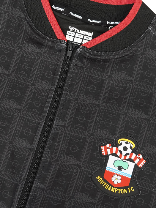 ***若干傷あり***(ヒュンメル) HUMMEL/21/22サウサンプトンFC/トラックジャケット/ブラックXレッド/373150-18