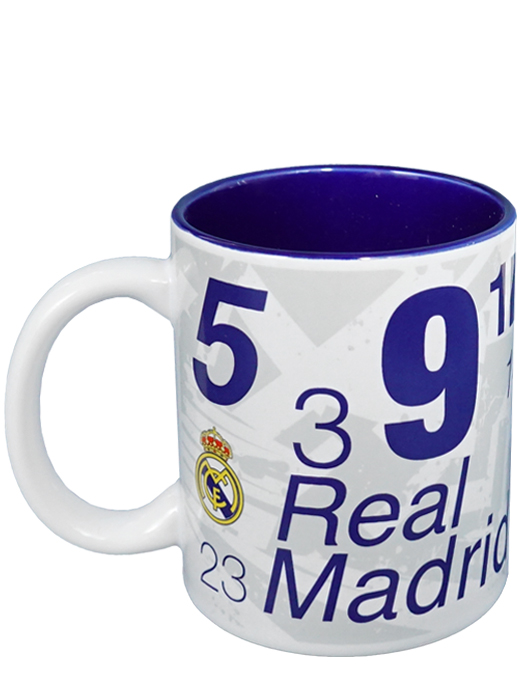 クラブオフィシャルグッズ/レアルマドリード/オフィシャルマグカップ/ロス・ガラクティコス/ホワイトXブルー/5037970102057