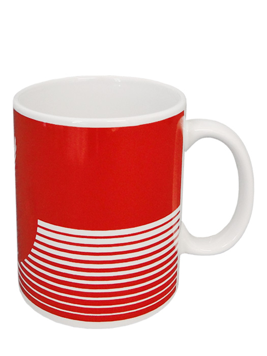 クラブオフィシャルグッズ/リバプール/オフィシャルマグカップ/ライン/レッドXホワイト/5051586028068