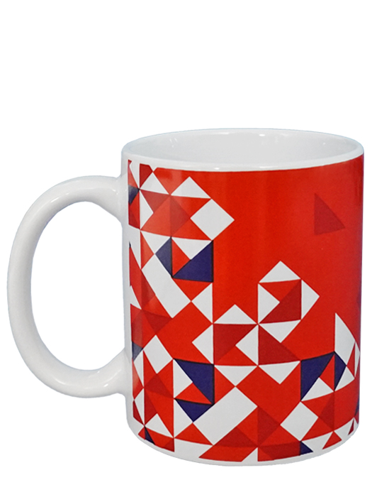 クラブオフィシャルグッズ/アーセナル/オフィシャルマグカップ/パーティクル/レッド/5051586263674