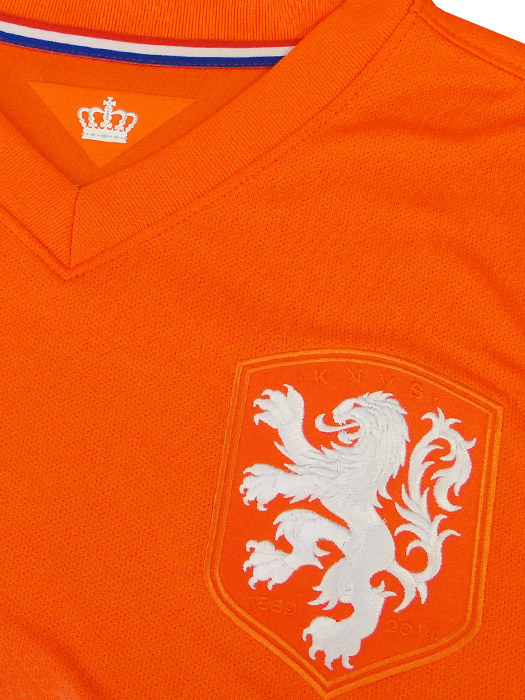 (ナイキ) NIKE/2014オランダ代表/ホーム/半袖/ファンペルシー/2014ワールドカップ/スリーブバッジ+FOOTBALL FOR HOPEバッジ付/577962-815