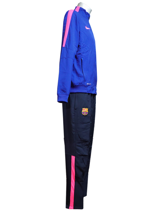 ***限定再入荷***(ナイキ)NIKE/16/17バルセロナ/DRI-FIT/SQUADサイドラインWVNウォームアップスーツ/ブルーXピンクXネイビー/610535-456
