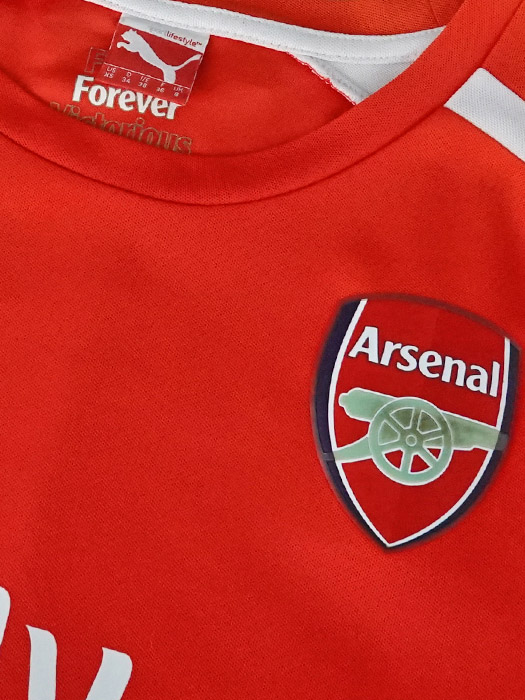 ***若干色褪せあり***(プーマ) PUMA/14/15アーセナル/ホーム/半袖/エジル/ジュニア用/746473-01