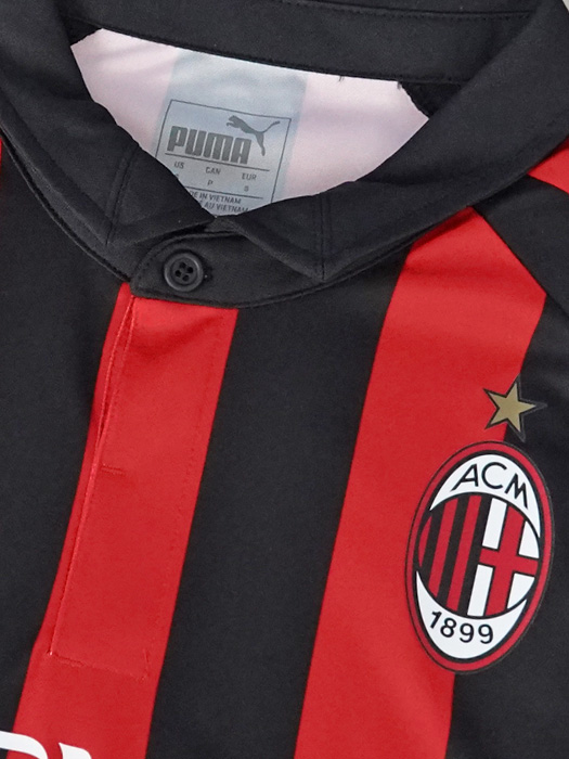 *限定入荷*(プーマ) PUMA/18/19ACミラン/ホーム/オーセンティック/半袖/サパタ/セリエAバッジ+ビッグイヤー7付/フル/755037-06