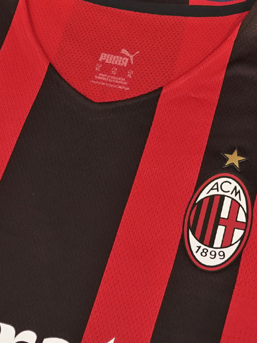 *限定入荷*(プーマ) PUMA/21/22ACミラン/ホーム/オーセンティック/半袖/ロマニョーリ/セリエA+BitMEX+wefox/フル/764749-01