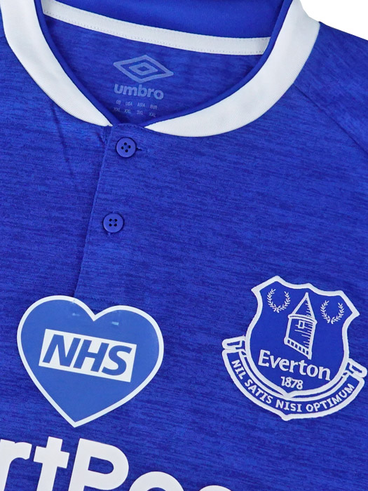***限定再入荷***(アンブロ) UMBRO/18/19エバートン/ホーム/長袖/NHS+Black Lives Matterバッジ付/78785U