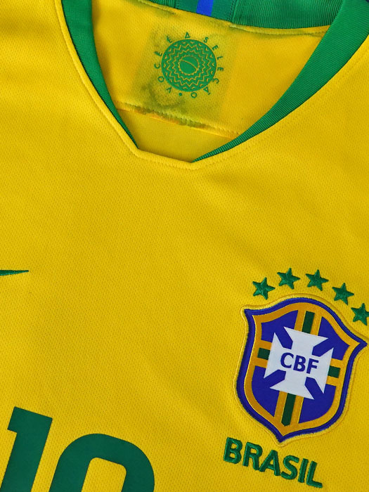 ***若干の汚れ+背番号に若干の欠けあり***(ナイキ) NIKE/18/19ブラジル代表/ホーム/半袖/ネイマール/893856-749