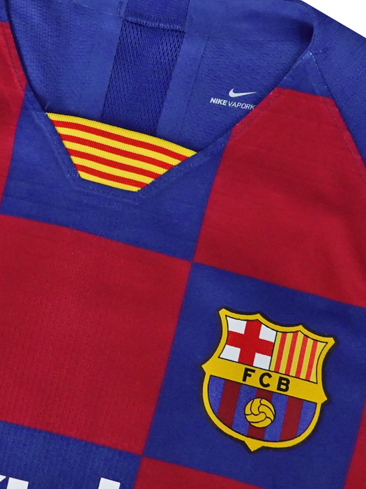 ***限定入荷***(ナイキ) NIKE/19/20バルセロナ/オーセンティック/ホーム/半袖/メッシ/選手用LFP+18/19リーグ優勝パッチ付/AJ5257-456