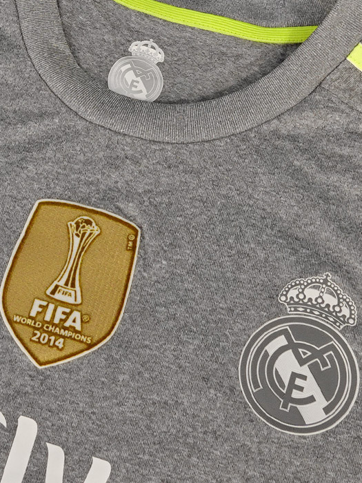 ***限定再入荷***(アディダス) adidas/15/16レアルマドリード/アウェイ/半袖/2014FIFAクラブW杯優勝バッジ付/ベイル/AK2491
