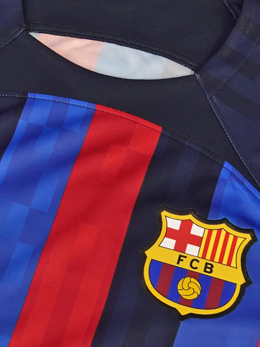 (ナイキ) NIKE/22/23バルセロナ/ホーム/半袖/CL/ペドリ/CL+FOUNDATIONバッジ+スポンサー付/フルマーキング/DM1840-452
