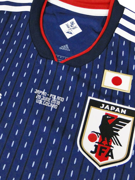 (アディダス) adidas/18/19日本代表/ホーム/半袖/原口/ポーランド戦+2018W杯バッジ/フルマーキング仕様/DRN93-CV5638