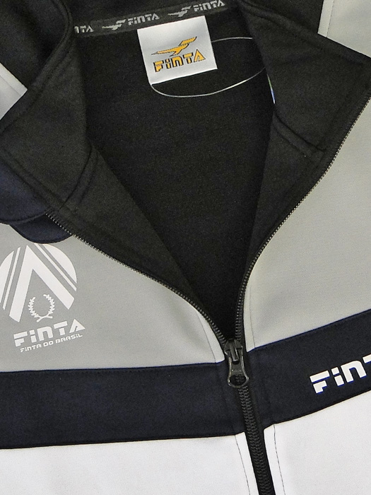 (フィンタ) FINTA/トレーニングジャケット/ブラックXホワイト/FF2104-0501