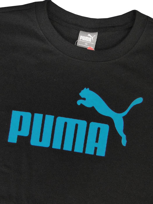 (プーマ) PUMA/長袖Tシャツ/ブラックXターコイズブルー/FK1616-05/簡易配送(CARDのみ送料注文後変更/1点限/保障無)