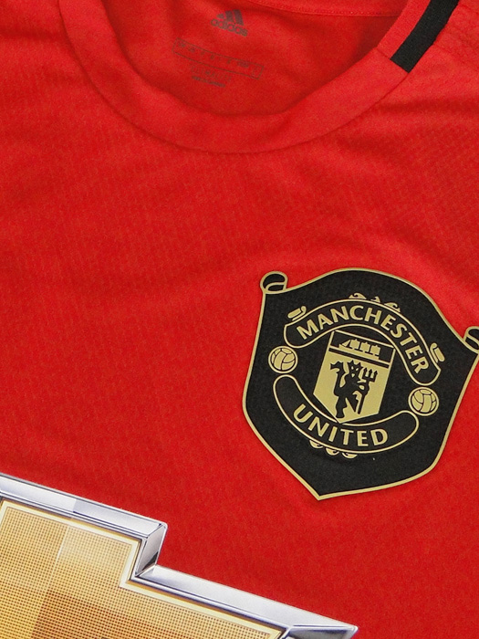 **若干汚れと傷あり**(アディダス) adidas/19/20マンチェスターユナイテッド/ホーム/半袖/ベッカム/プレミア+NRFRパッチ付/GEM43-ED7386