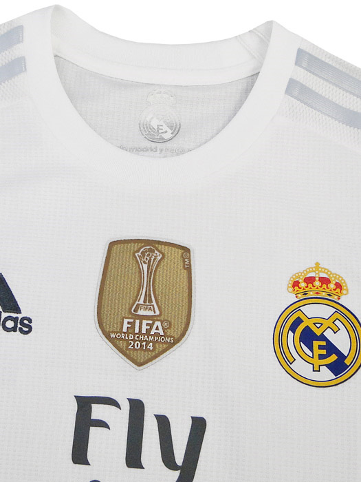 ***限定再入荷***(アディダス) adidas/15/16レアルマドリード/ホーム/半袖/2014FIFA-CWC優勝パッチ付/セルヒオ・ラモス/JOG85-S12652