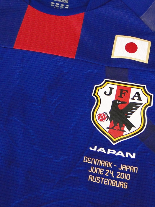 ***限定再入荷***(アディダス) adidas/10/11日本代表/TECH-FIT/ホーム/半袖/遠藤/2010W杯+デンマーク戦マッチデープリント/KF933-P67409