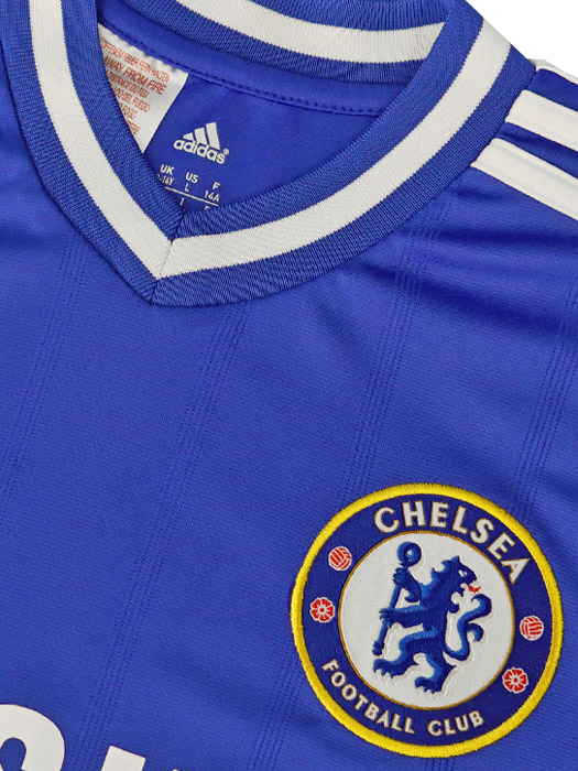 ***若干キズあり***(アディダス) adidas/13/14チェルシー/ホーム/半袖/トーレス/ジュニア用/プレミアリーグパッチ付/QU034-G90229