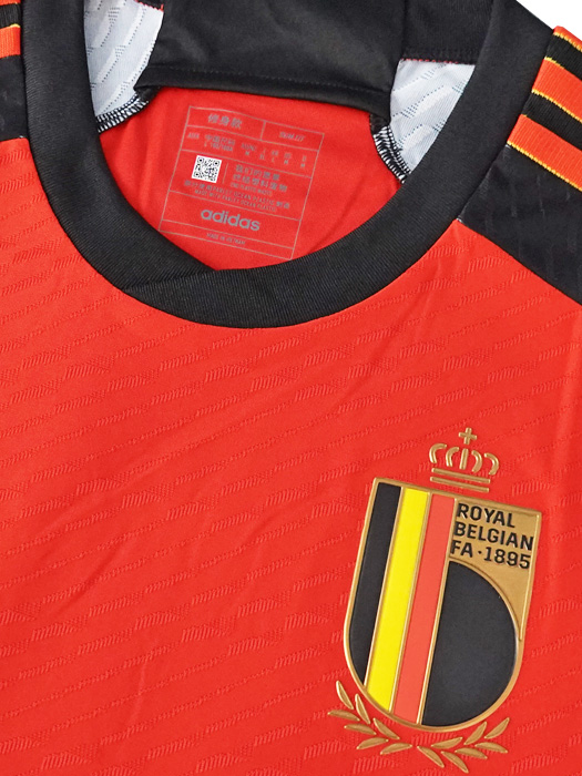 ***限定入荷***(アディダス) adidas/22/23ベルギー代表/オーセンティック/ホーム/半袖/ルカク/2022W杯パッチ付/TL556-HD9413
