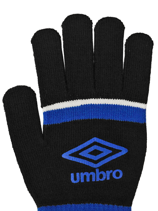 (アンブロ) UMBRO/ニットグローブ/ブラックXブルー/UUAWJD54/簡易配送(CARDのみ送料注文後変更/1点限/保障無)