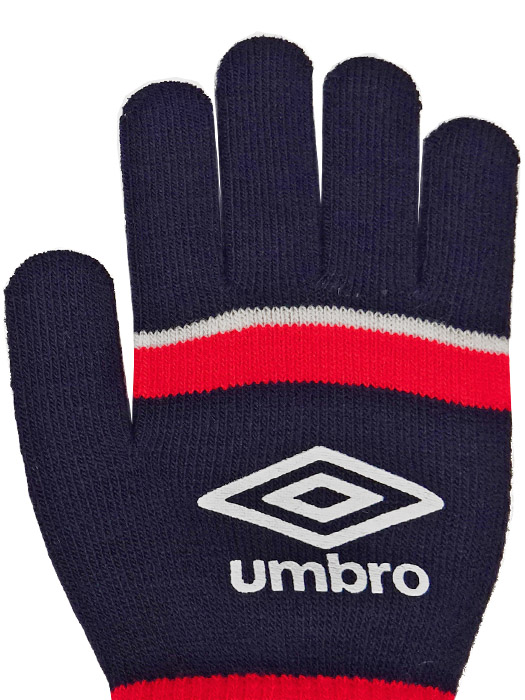 (アンブロ) UMBRO/ニットグローブ/ネイビーXレッド/UUAWJD54/簡易配送(CARDのみ送料注文後変更/1点限/保障無)