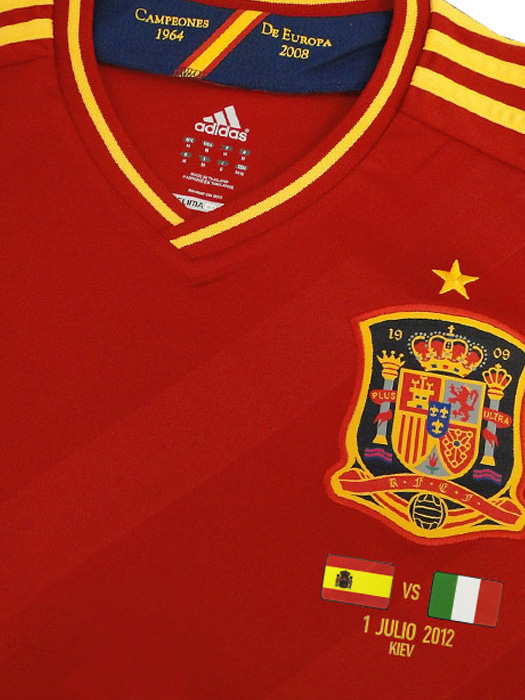 (アディダス) adidas/12/13スペイン代表/ホーム/半袖/シャビ/EURO2012決勝イタリア戦/マッチデー付/ZU355-X10937