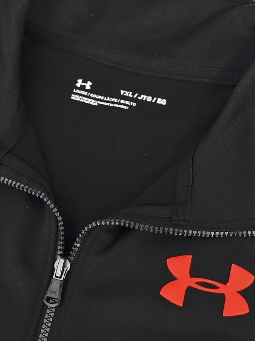 (アンダーアーマー) UNDER ARMOUR/ニットトラックスーツ/ジュニア用/ブラック/1363290-002