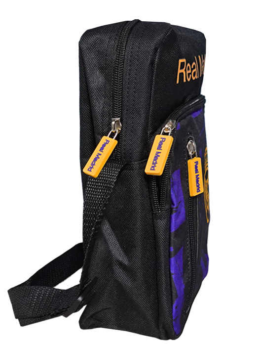 クラブオフィシャルグッズ/レアルマドリード/オフィシャル ミニショルダーバッグ/ブラックXオレンジ/5037970101531