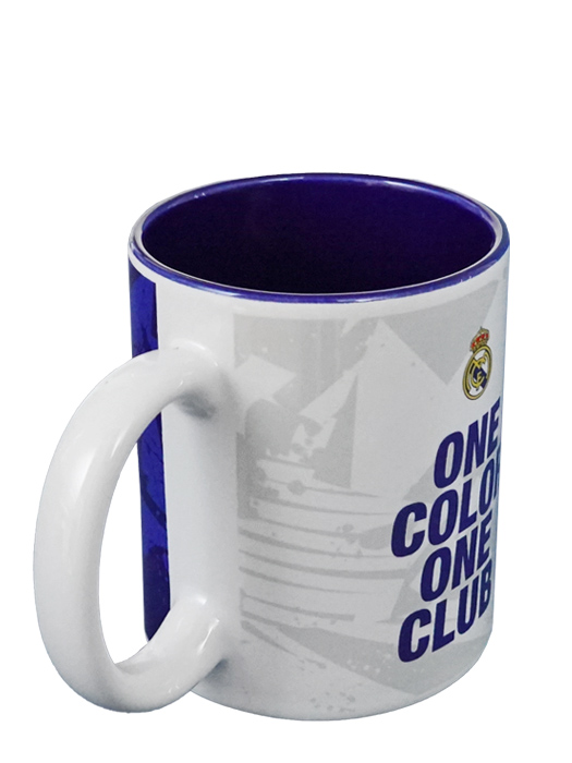 クラブオフィシャルグッズ/レアルマドリード/オフィシャルマグカップ/ワンカラー ワンクラブ/ホワイトXブルー/5037970101647