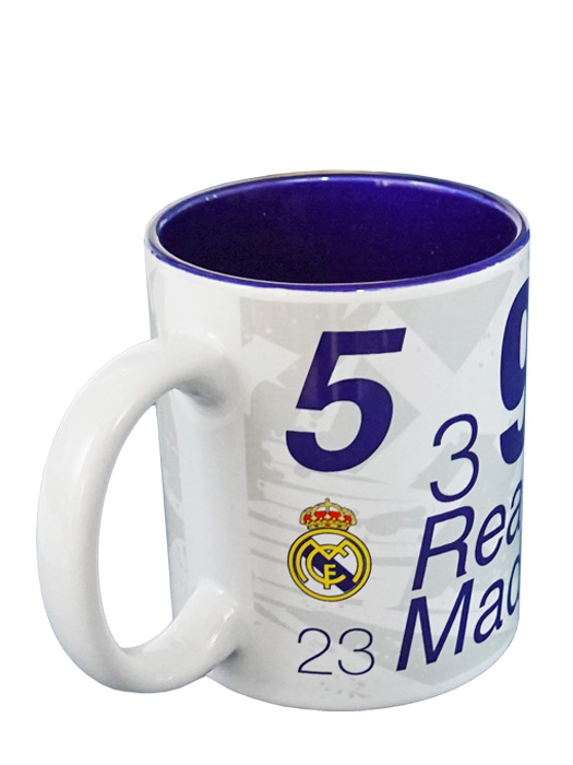 クラブオフィシャルグッズ/レアルマドリード/オフィシャルマグカップ/ロス・ガラクティコス/ホワイトXブルー/5037970102057