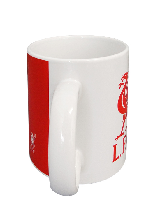 クラブオフィシャルグッズ/リバプール/オフィシャルマグカップ/ハーフトーン/レッドXホワイト/5051586000835