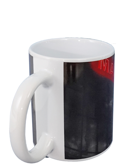 クラブオフィシャルグッズ/マンチェスターユナイテッド/オフィシャルマグカップ/オールド・トラフォード/ブラックXレッド/5051586286987