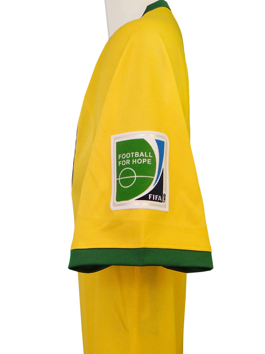(ナイキ) NIKE/2014ブラジル代表/ホーム/半袖/ダビド・ルイス/ワールドカップバッジ付/フルマーキング仕様/575280-703