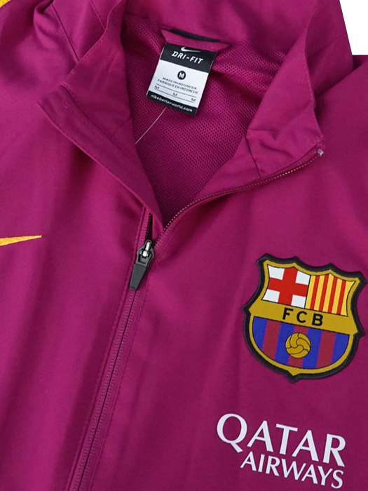 ***限定入荷***(ナイキ) NIKE/15/16バルセロナ/サイドラインウーブンウォームアップスーツ/パープルXネイビー/686649-560