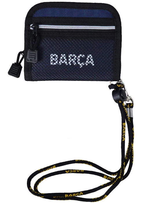 クラブオフィシャルグッズ/バルセロナ/オフィシャルラウンドウォレット/ネイビー/FCB-111A/簡易配送(CARDのみ/1点限)