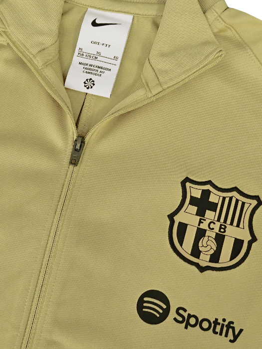 (ナイキ) NIKE/24/25バルセロナ/DRI-FIT Strike ストライクトラックスーツ/ジュニア用/ゴールドXブラック/FN9975-717