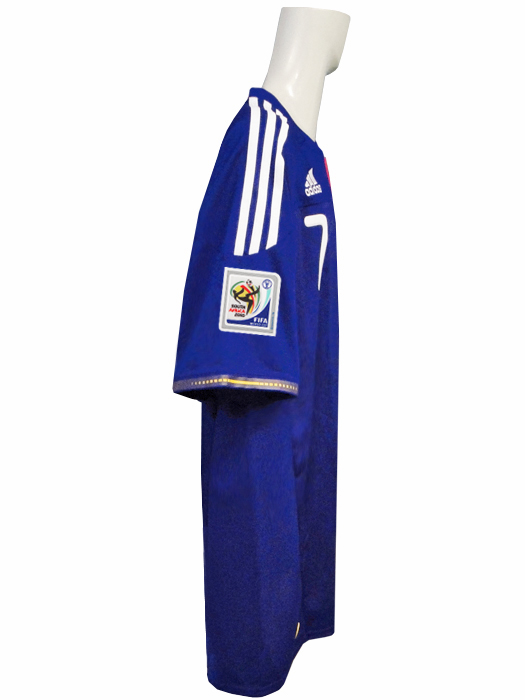 ***限定再入荷***(アディダス) adidas/10/11日本代表/ホーム/半袖/遠藤/2010W杯バッジ+デンマーク戦マッチデープリント/KF925-P67397