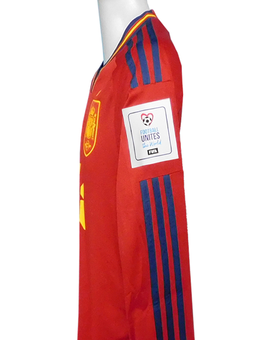 ***限定再入荷***(アディダス) adidas/22/23スペイン代表/ホーム/長袖/ペドリ/2022W杯パッチ付/TI476-HF1412