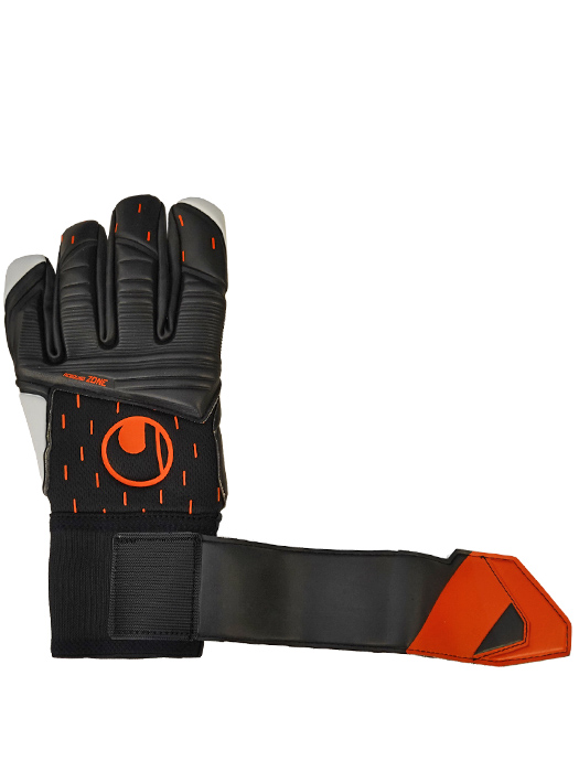 ※変色あり※(ウールシュポルト) UHLSPORT/スピードコンタクト スーパーソフト ハーフネガティブ/ブラックXフローオレンジ/1011265