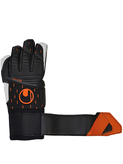 ※若干変色あり※(ウールシュポルト) UHLSPORT/スピードコンタクト スーパーソフト/ブラックXフローオレンジ/1011266