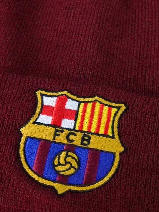 クラブオフィシャルグッズ/バルセロナ/オフィシャル ニットキャップ/ワインレッド/5037970107854
