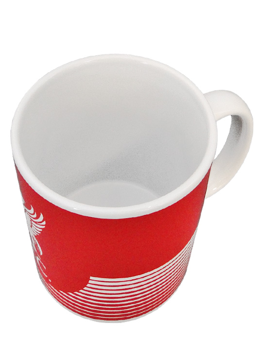 クラブオフィシャルグッズ/リバプール/オフィシャルマグカップ/ライン/レッドXホワイト/5051586028068