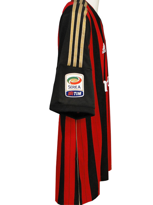(アディダス) adidas/13/14ACミラン/ホーム/半袖/バロテッリ/セリエAバッジ+ビッグイヤー7付/フルマーキング/AI766-G77255