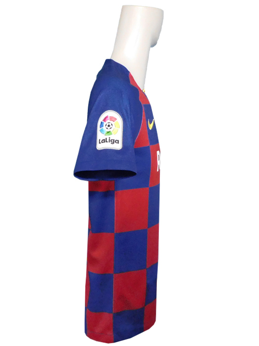 ***若干前と後ろに傷あり***(ナイキ) NIKE/19/20バルセロナ/ホーム/半袖/デンベレ/ジュニア用/AJ5801-457