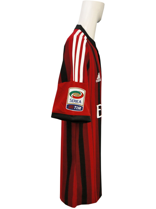 ***限定再入荷***(アディダス) adidas/14/15ACミラン/ホーム/半袖/本田/セリエAバッジ+ビッグイヤー7付/フルマーキング/AMO13-D87224