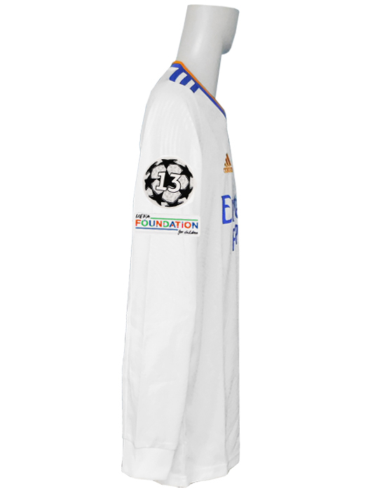 (アディダス) adidas/21/22レアルマドリード/チャンピオンズリーグ/ホーム/長袖/ベンゼマ/CL+FOUNDATIONバッジ付/GR3989