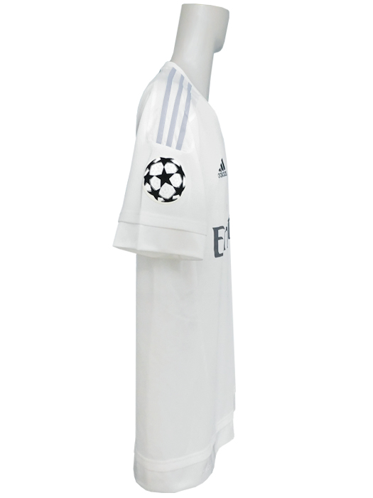 ***限定再入荷***(アディダス) adidas/15/16レアルマドリード/CL/ホーム/半袖/ジダン/CL+RESPECT+ビッグイヤー10パッチ付/JOG85-S12652