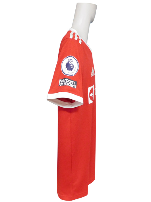 (アディダス) adidas/21/22マンチェスターユナイテッド/ホーム/半袖/ポグバ/プレミアリーグ+No Room For Racismバッジ付/KMI63-H31447